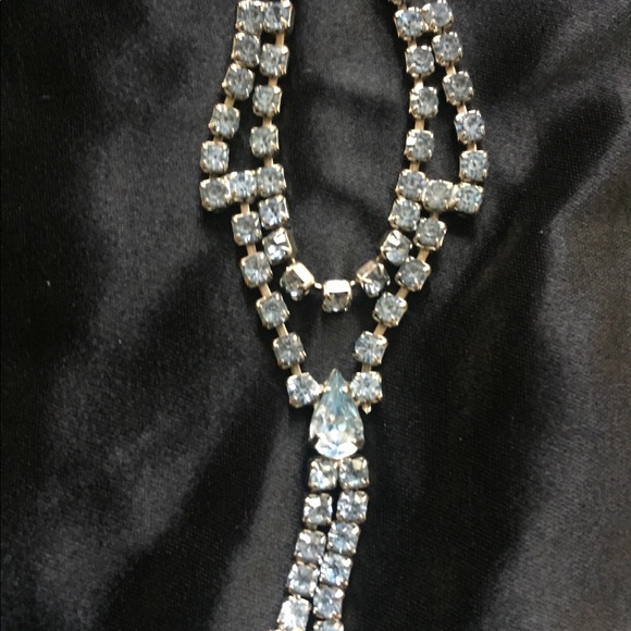 VINTAGE Lovely pale blue rhinestone - Picture 4 of 5